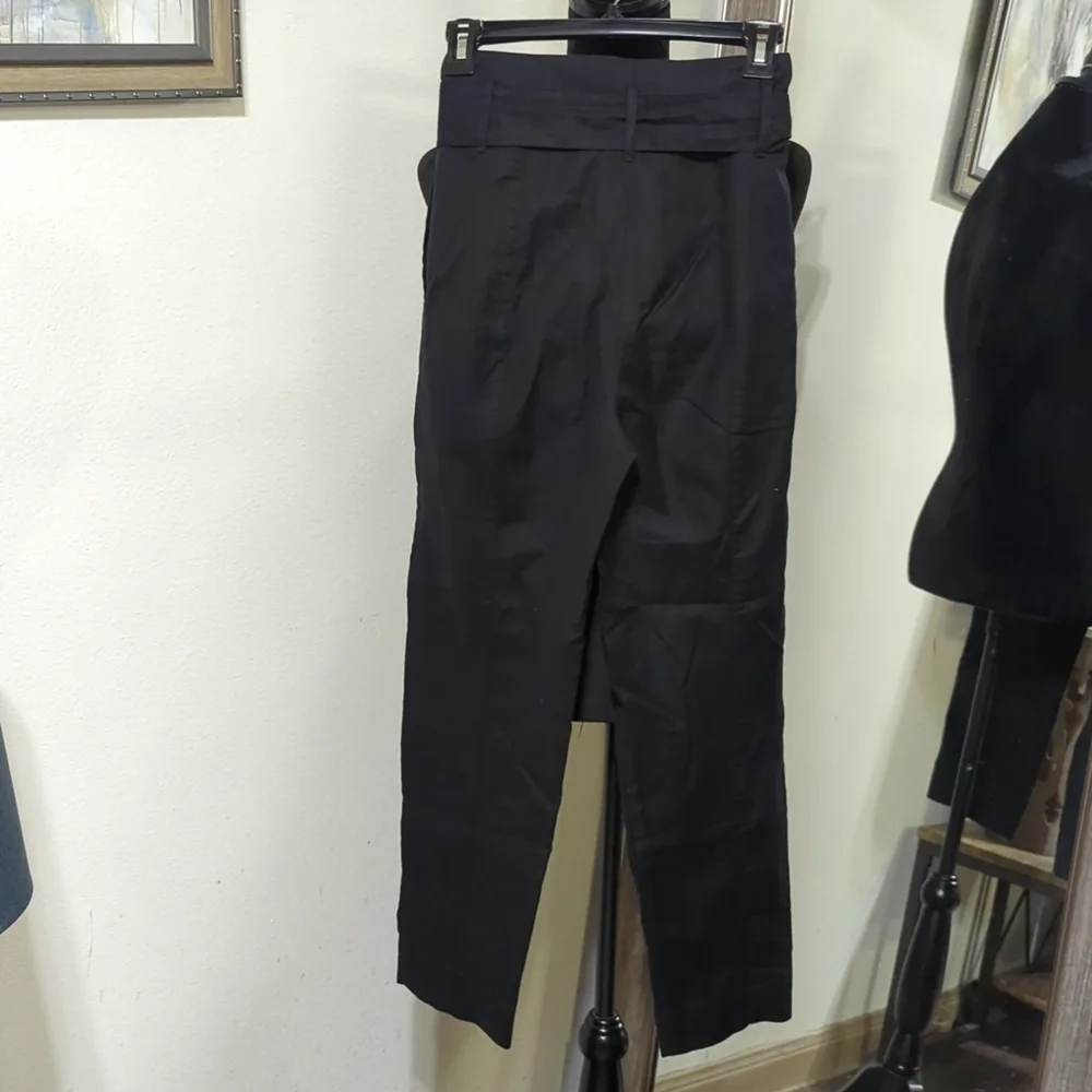 Aritzia Wilford Black Tie Crop Pants